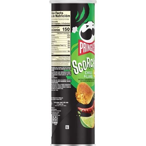 Pringles Scorchin Chili And Lime Potato Crisps 158g