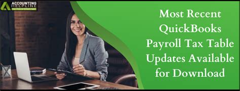 Most Recent Quickbooks Payroll Tax Table Updates Available For Download