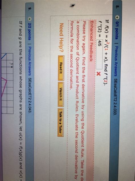 Solved Points Previous Answers Sesscalcet Chegg