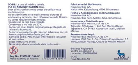 Rybelsus 14 Mg Caja Con 30 Tabletas En Venta En Miguel Hidalgo Distrito