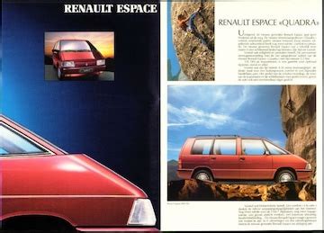 Brochures Renault Espace Folders AutoWeek