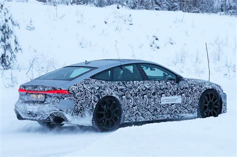 Audi Rs7 2019 Spy Shots Brute In A Suit Gets Snowy Car Magazine