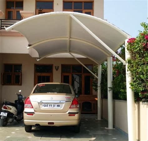 Dome Mild Steel Hotel Car Parking Tensile Structure Paint Coated At Rs