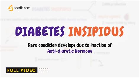 Diabetes Insipidus Endocrinology Made Easy With Medical Animation Video Youtube