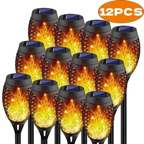 Solar Torch Light Flickering Flame