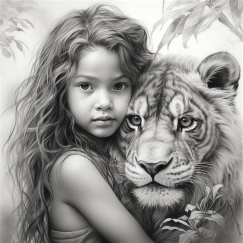 Premium AI Image | Pencil sketch beautiful nature realistic painting ...