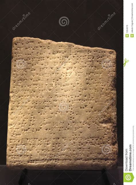 Board With Cuneiform Stock Photo Cartoondealer