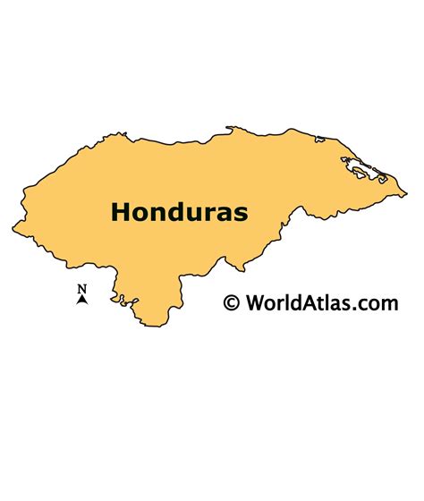 Where Is Honduras Located On A World Map Map