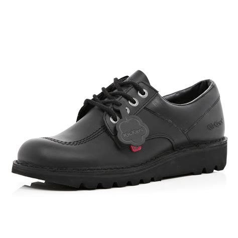 River Island Black Kickers Low Shoes in Black for Men | Lyst