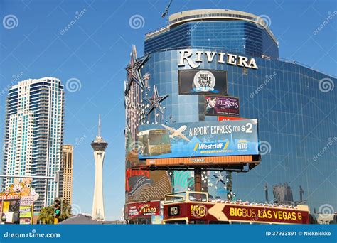 Riviera Hotel and Casino in Las Vegas Editorial Photo - Image of ...