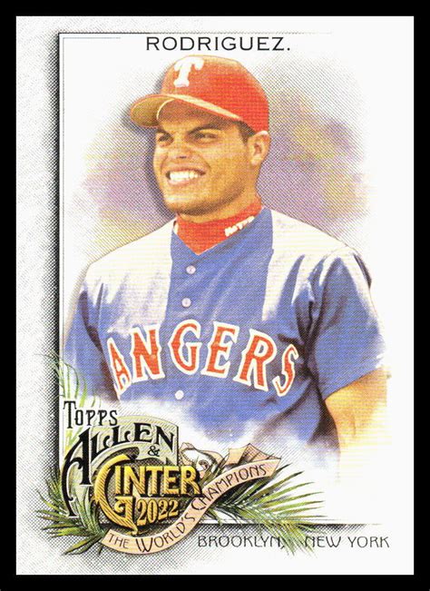 Topps Allen Ginter Ivan Rodriguez Texas Rangers Baseball Card