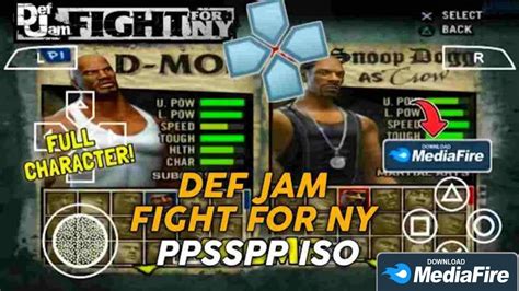 DEFJAM FIGHT FOR NY PPSSPP DONLOWD GAME YouTube