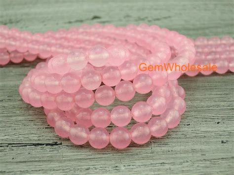 15 Pink Malaysian Jade 6mm 8mm 10mm 12mm Round Beads Etsy