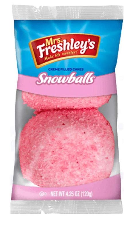 Snowball Snack Cake 2 Packs 8 Count 16 Pieces