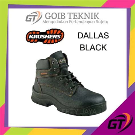 Promo Sepatu Safety Krushers Dallas Black Original Diskon Di Seller