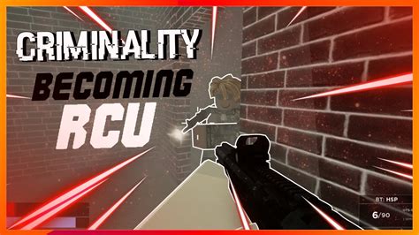 Becoming Rcu In Criminality Roblox Youtube