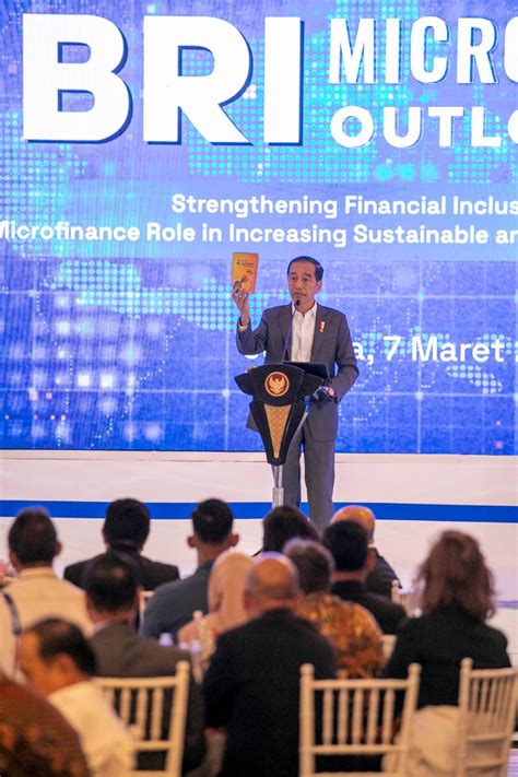 Buka Bri Microfinance Outlook Presiden Jokowi Apresiasi Komitmen