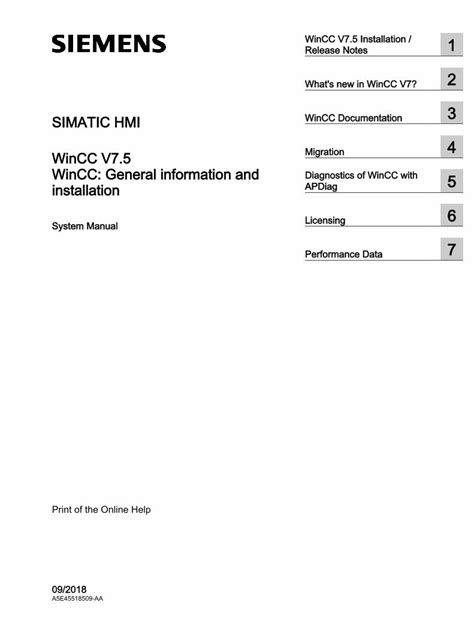 Pdf Simatic Hmi Wincc V Wincc General Information And