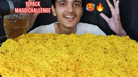 PACKET HOT AND SPICY MAGGI EATING CHALLENGE EATING MAGGI MAGGI MUKBANG YouTube