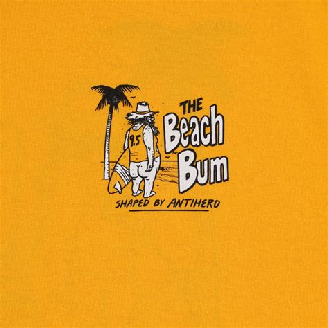 Anti Hero Beach Bum T Shirt Gold Tactics