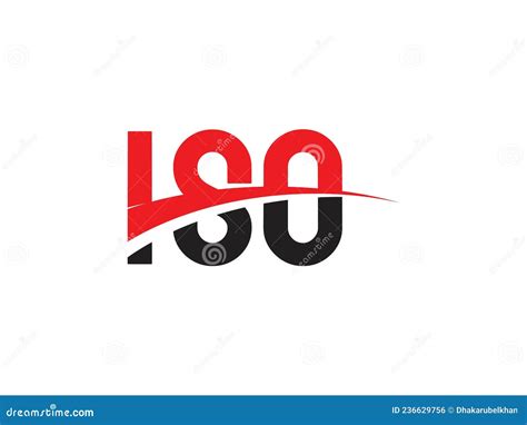 Iso Letter Initial Logo Design Vector Illustration Stock Vector