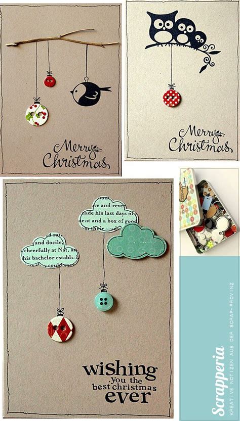 Tarjetas de Navidad hechas a mano para felicitar de forma original