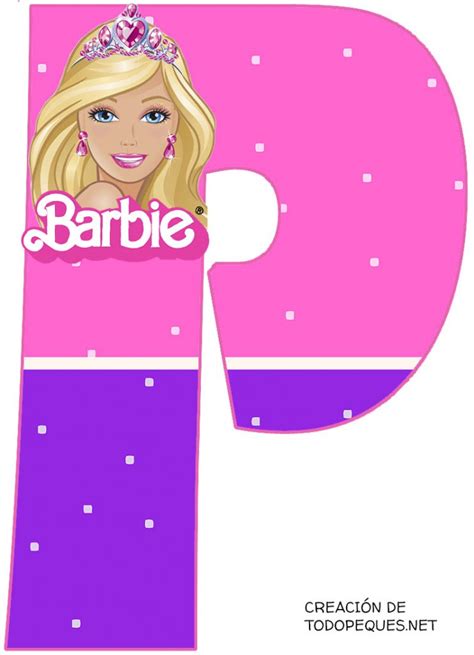 Barbie Abecedario Para Imprimir Todo Peques