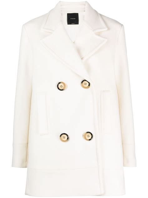 Pinko Notch Lapels Double Breasted Coat Farfetch