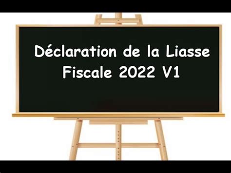 Pr Paration De La Liasse Fiscale V Youtube