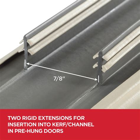 36 in. Beige Vinyl Concealed Kerf/Channel Fit Under Door Seal – M-D