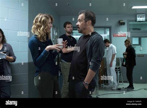 Trial By Fire From Left Laura Dern Director Edward Zwick On Set