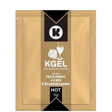 Óleo Para Massagem Corporal Hot Morango Champagne Sachê g K GEL Shopee Brasil