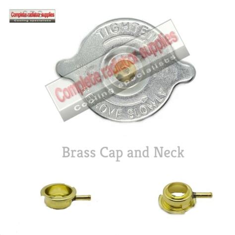 Short Reach Brass Radiator Filler Neck And 7 Lb Psi Pressure Cap Ebay