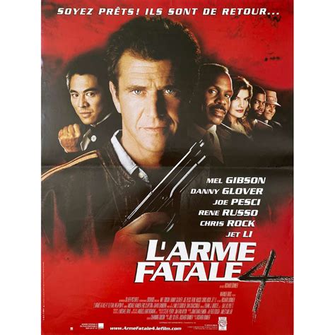 LETHAL WEAPON 4 French Movie Poster - 15x21 in. - 1998