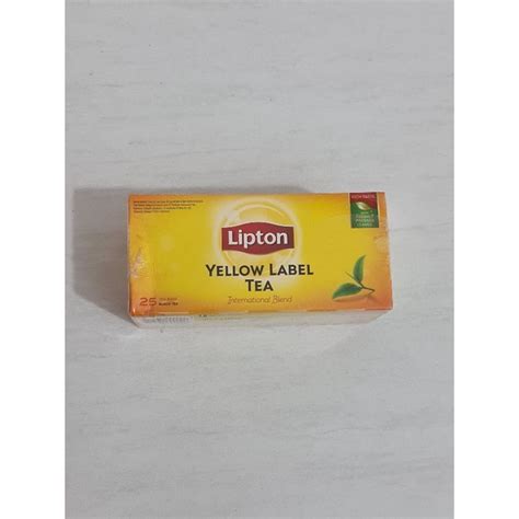 Jual Lipton Yellow Label Tea International Blend 25pcs Shopee Indonesia