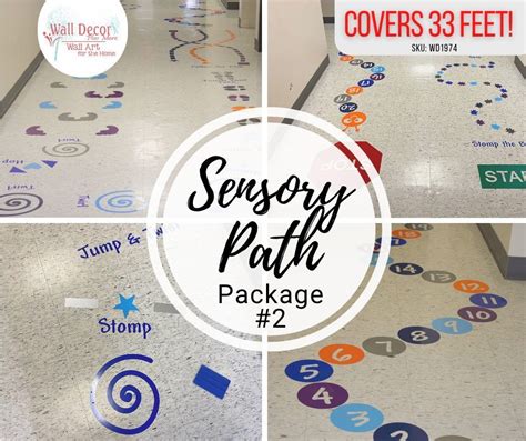 Sensory Path Floor Hallway Decals With Over 11 Activities Choose Your