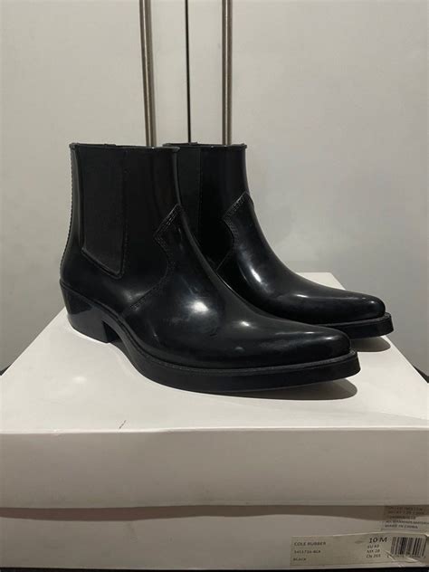 Calvin Klein Cole Rubber Boots Womens Fashion Footwear Boots On