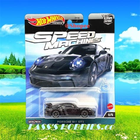HOT WHEELS PREMIUM CAR CULTURE SPEED MACHINES PORSCHE 911 GT3 BLACK CHASE Shopee Malaysia
