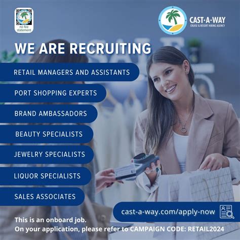 Cast A Way Cruise And Resorts Hiring Agency Inc On Linkedin Dont Miss