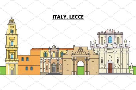 Italy, Lecce. City skyline, architecture, buildings, streets ...