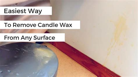 How To Clean Candle Wax Easiest Method Off Any Surface YouTube