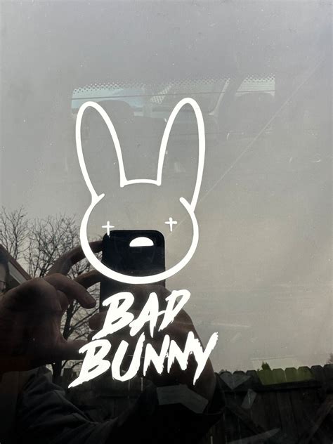 Bad Bunny Decal Bad Bunny Car Sticker Bad Bunny Yhlqmdlg Yhlqmdlg Bad