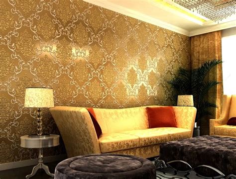 Golden Wall Paper Wall Colour Texture Wall Texture Design Living Room