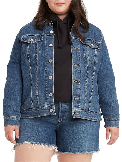 Levis Womens Plus Size Original Trucker Jean Jacket