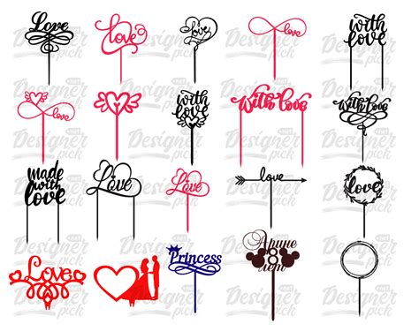 Svg Cake Topper Svg File Glowforge Cake Topper Svg Png Cake Topper