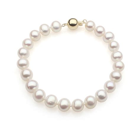 Комплект гривна, обеци и висулка с 14К злато и бели перли - YUNO Pearls