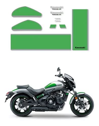 Kit De Pegatinas Para Kawasaki Vulcan S Cafe Color Verde