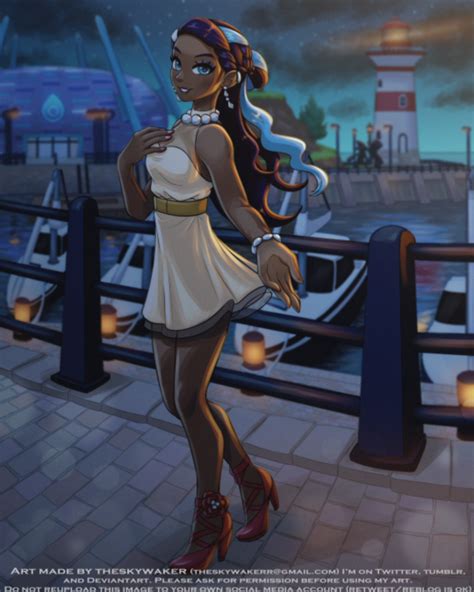 Date With Nessa Nessa Pokemon Waifu Pokemon Fan Art Cute Pokemon