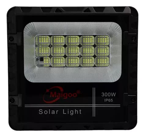 Reflector Solar Led 300w Potente Panel Control Remoto 24h E Color De