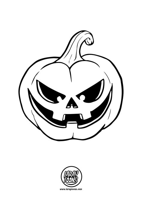 Dibujo De Calabaza Decorada De Halloween Para Colorear Dibujo De ...